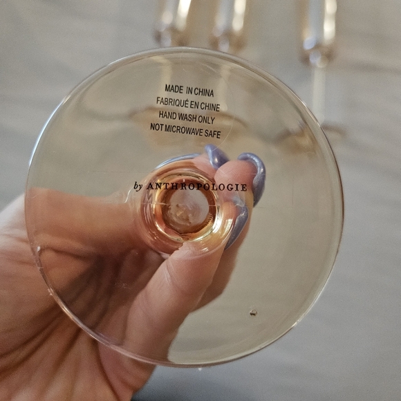 NWT Anthropologie Rochelle Champange Flutes Set Of 4 Rare - Picture 8 of 9